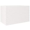 vidaXL Vrtno cvetlično korito belo 110x60x68,5 cm trdna borovina