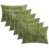 vidaXL Prevleka za blazino 6 pcs HEERLEN Listnati dizajn 50 x 80 cm