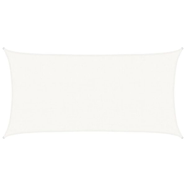 vidaXL Senčno jadro 160 g/m&sup2; belo 2x3,5 m HDPE