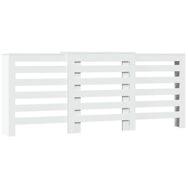 vidaXL Pokrov za radiator bel 205x21,5x83,5 cm inženirski les