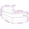 vidaXL Box spring postelja z vzmetnico temno zelena 80x220 cm žamet