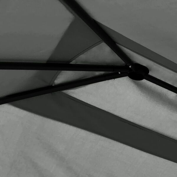 vidaXL Paviljon s pokritimi stebri 3x4x2,6 m antraciten 160 g/m²