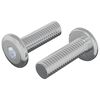vidaXL Vijak 2 kos srebrna 8 x 25 mm Jeklo