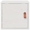 vidaXL Stenska omarica bela 31,5x30x30 cm trdna borovina