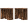 vidaXL Stranska miza 2 kos Dimljeni oreh 37 x 32 x 40 cm