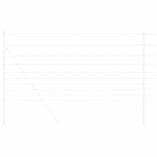 vidaXL Pa&scaron;na ograja srebrna 25 x 1,2 m Pocinkano jeklo