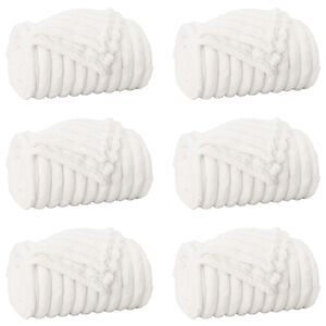 vidaXL Obloge 6 kos Bela 150 x 130 cm 2.85 kg Flis