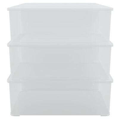 vidaXL Plastične škatle za shranjevanje 6 kosov 5 L zložljive