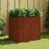 vidaXL Cvetlično korito 80x80x80 cm corten jeklo
