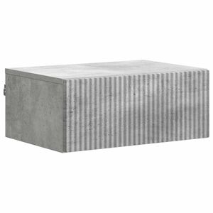 vidaXL Stenski nočni omarici Betonsko siva 49 x 34,5 x 20 cm