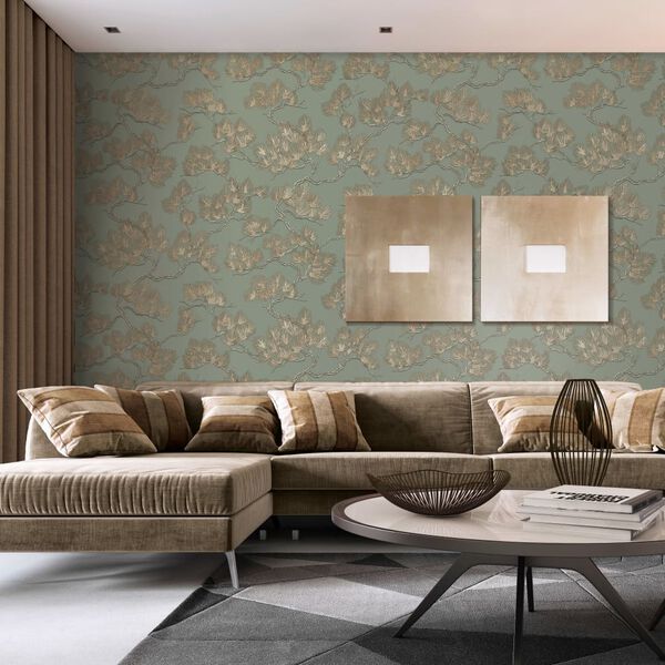 DUTCH WALLCOVERINGS Tapeta borovci zelena
