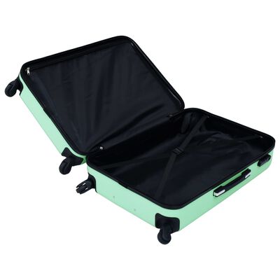 vidaXL Trdi potovalni kovčki 3 kosi mint zeleni ABS