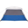 vidaXL Družinski šotor LED za 6 oseb svetlo moder hitra postavitev