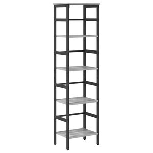 vidaXL Knjižna polica 4 nivojev 40 x 29,5 x 149 cm Inženirski les
