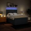 vidaXL Box spring postelja z vzmetnico modra 140x190 cm blago