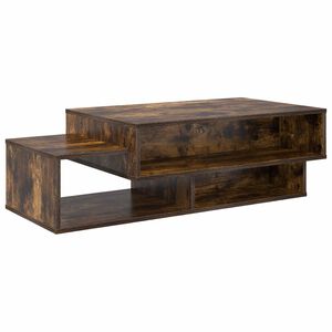 vidaXL Klubska miza Dimljeni oreh 105 x 50 x 32,5 cm Inženirski les