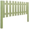 vidaXL Ograja iz impregnirane borovine 5,1 m 80 cm 6/9 cm