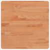 vidaXL Mizna plo&scaron;ča 50x50x4 cm kvadratna trdna bukovina