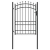 vidaXL Vrata ograje s bodicami EMMEN 104 x 134,5 cm Zaklenljivo