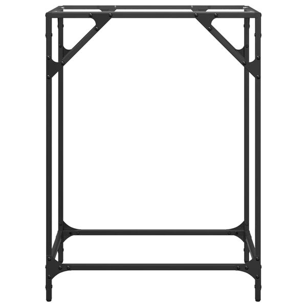 vidaXL Konzolna mizica s stekleno povr&scaron;ino 60x35x81 cm jeklo