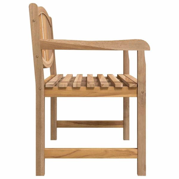 vidaXL Vrtna klop 114x59x87 cm trdna tikovina