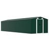 vidaXL Vrtna lopa zelena 257x779x181 cm pocinkano jeklo