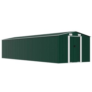 vidaXL Vrtna lopa zelena 257x779x181 cm pocinkano jeklo