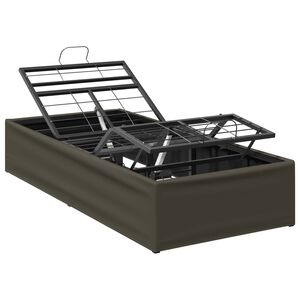 vidaXL Električna nastavljiva postelja Siva 200 x 80 x 33,5 cm Jeklo