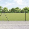 vidaXL Steber ograje. Siva 50 x 0,8 m (16 x 16 mm mreža) Jeklo in PVC