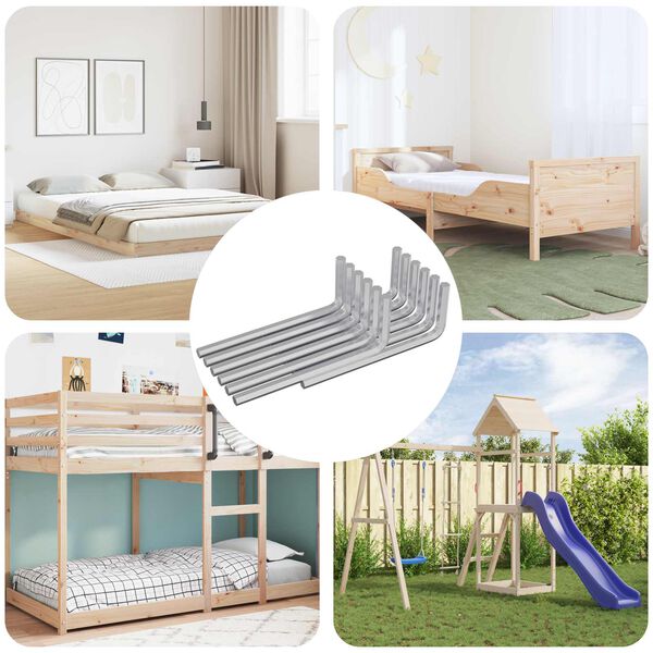 vidaXL &Scaron;esterokotna ključa 12 pcs srebrna 32 x 86 mm Jeklo