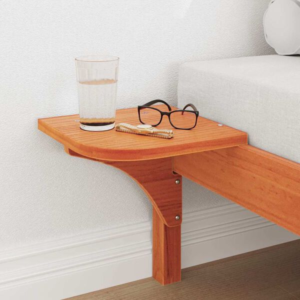 vidaXL Konstrukcija postelje Voskast rjav 90 x 200 cm