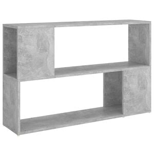 vidaXL Knjižna omara betonsko siva 100x24x63 cm iverna plo&scaron;ča