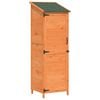 vidaXL Vrtno skladi&scaron;če Rjava 59,5 x 56 x 176,5 cm Inženirski les