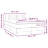 vidaXL Box spring postelja z vzmetnico črna 160x210 cm žamet