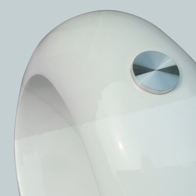 vidaXL Klubska mizica z ovalnim steklenim namizjem visok sijaj bela