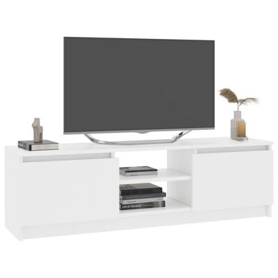 vidaXL TV omarica bela 120x30x35,5 cm iverna plošča