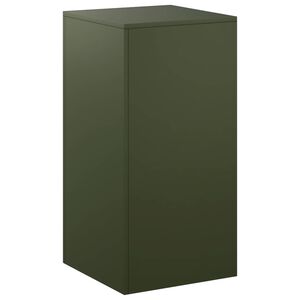 vidaXL Stojalo za rastline Olivno zelena 40 x 40 x 80 cm