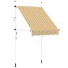 vidaXL Ročno zložljiva tenda 150 cm rumene in modre črte