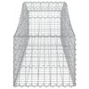 vidaXL Obokane gabion košare 3 kosi 200x50x40/60 cm pocinkano železo