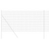 vidaXL Evropska ograja Siva 1 x 10 m PVC prevlečen železo