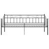 vidaXL Posteljni okvir črn kovinski 90x200 cm