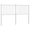 vidaXL Kovinsko nadomestno vzglavje belo 135 cm