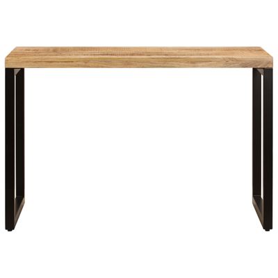 vidaXL Jedilna miza 115x55x76 cm trden mangov les in jeklo