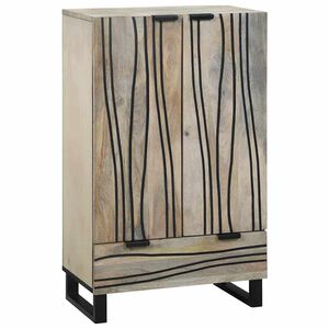 vidaXL Omare in policami za shranjevanje medijev Bela in črna