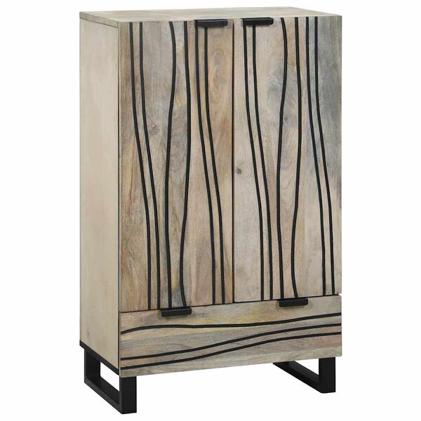 vidaXL Omare in policami za shranjevanje medijev Bela in črna