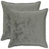vidaXL Prevleka za blazino 2 pcs HOUTEN Temno siva 55 x 55 cm Flanel