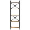 vidaXL Knjižna polica Umetni hrast 56 x 34 x 171 cm Konstruiran les