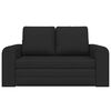 vidaXL Sofa postelja Črna 148 x 71 x 83 cm blago