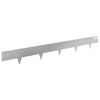 vidaXL Robovi trave 10 kos 100 x 12 cm Stainless Steel Srebrna