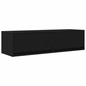 vidaXL TV omarica 100 x 31 x 25,5 cm Črni hrast Inženirski les